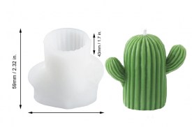 Molde silicona flexible CACTUS chico